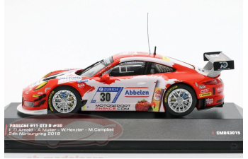 PORSCHE 911 GT3 R Frikadelli Racing Team 24h Nuerburgring David Lance Arnold, Alexander Müller, Wolf Henzler, Matt Campbell (2018)