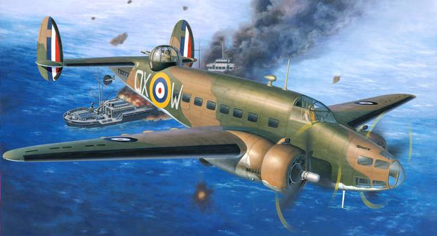 Сборная модель Самолет Бомбардировщик Hudson Mk. I/II, американский патрульный