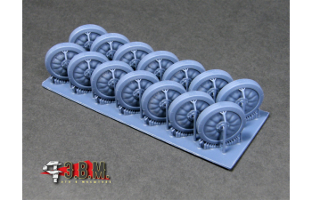 Опорные катки для модели САУ 2С1 Гвоздика" (Тип 1)