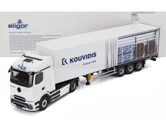 MERCEDES-BENZ E-actros 600 Truck Telonato Kouvidis Transports (2025), White