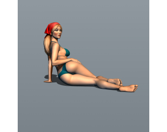 Фигурка Пляж 2, окрашенная