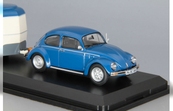 VOLKSWAGEN Beetle 1200 с прицепом-дачей Eriba Puck Camping (1972), blue