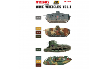 WWI Vehicles camouflage colors vol. 1