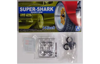 Сборная модель комплект дисков и шин Super Shark 14 inch, 4шт