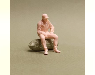 Фигура 0886 Агент сидящий, неокрашенная