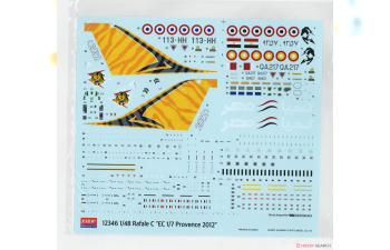 Сборная модель Dassault Rafale C `EC 1/7 Provence 2012'