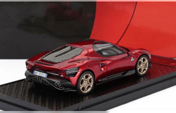 ALFA ROMEO 33 Stradale (2025), Rosso Villa D'este - Red Met