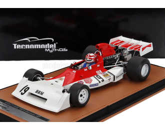 BRM F1 P160e №19 German Gp Clay Regazzoni (with Pilot Figure) (1973), White Red