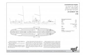 Сборная модель IJN Akagi Gunboat, 1890