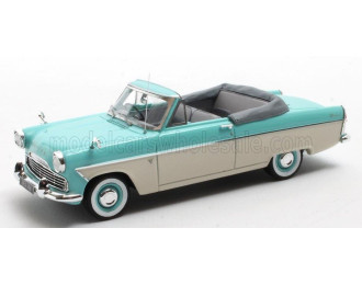 FORD Zodiac MKII 206E Cabriolet Open (1958), turquoise/white 