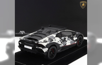 LAMBORGHINI Huracan Sterrato (2022) - Con Vetrina - With Showcase, Neve - Snow Camouflage