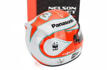 BELL HELMET Nelson Piquet Jr. №3 Formula-e Team Jaguar Racing (2019), Red White