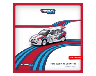 Ford Escort RS Cosworth #15 Malcolm Wilson/Bryan Thomas WRC Rallye Sanremo, white/red/blue 1994