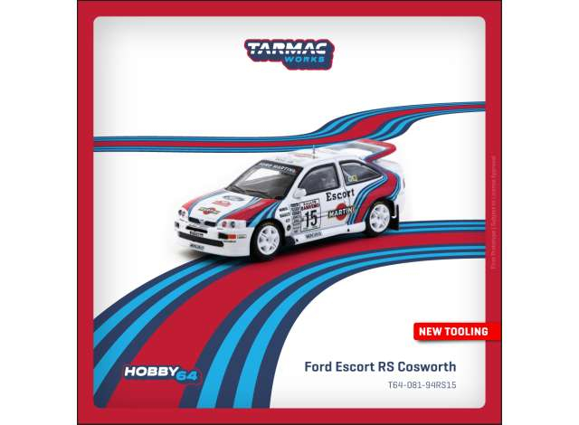 Ford Escort RS Cosworth #15 Malcolm Wilson/Bryan Thomas WRC Rallye Sanremo, white/red/blue 1994