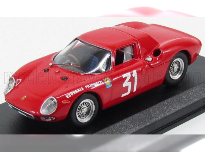 FERRARI 250lm Coupe N31 Winner Monza (1964) N.Vaccarella, red