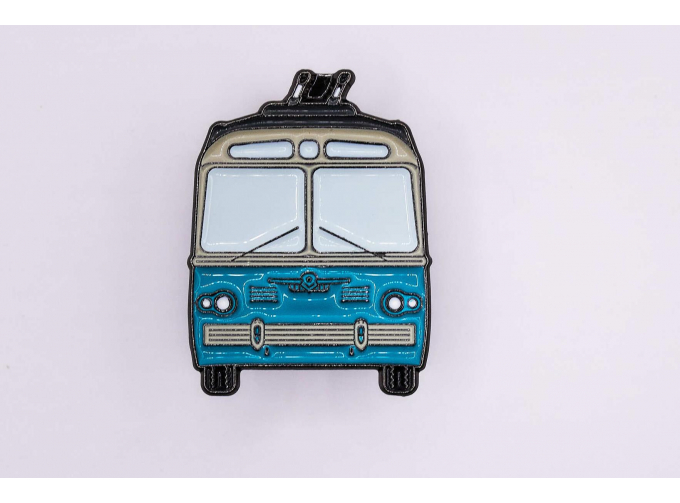 Значок "ЗиУ-5", голубой