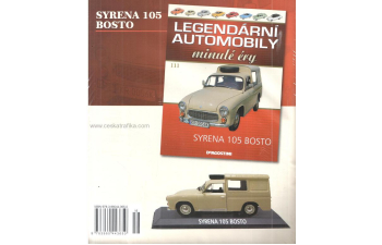 SYRENA 105 BOSTO, Legendarni automobily minule ery 111