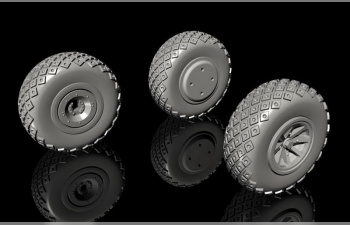 P-40 Wheels - Diamond and Hole Tread for Special Hobby