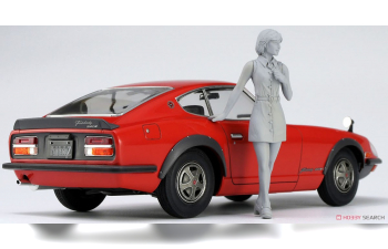 Сборная модель Автомобиль с фигуркой девушки 70-х NISSAN FAIRLADY 240ZG w/70’s GIRL’S FIGURE (Limited Edition)