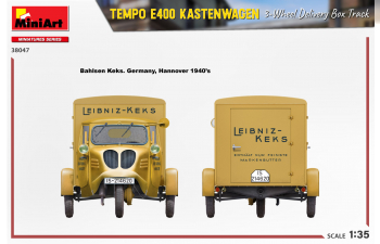 Сборная модель TEMPO E400 VAN KASTENWAGEN 3-WHEELS 1