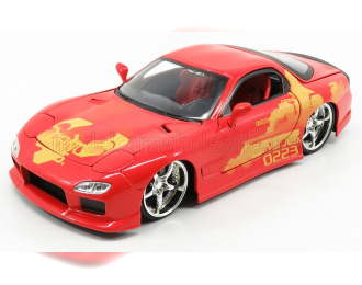 MAZDA Dom's Rx-7 2001 - Toretto - Fast & Furious Ii (2003), Red Yellow