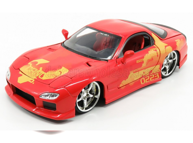 MAZDA Dom's Rx-7 2001 - Toretto - Fast & Furious Ii (2003), Red Yellow