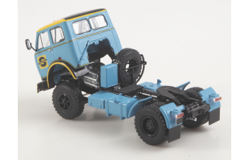 МАЗ-5429 SovTransavto седельный тягач, голубой / желтый