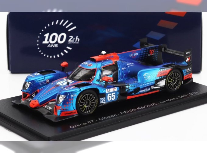 ORECA 07 Gibson Gk428 4.2l V8 Team Panis Racing №65 24h Le Mans (2023) T.Van Der Helm - M.Maldonado - J.van Uitert, Blue Red