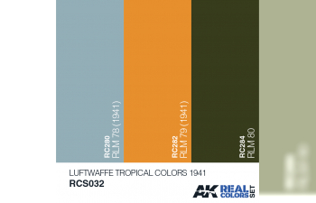 Набор реалистичных красок LUFTWAFFE TROPICAL COLORS 1941