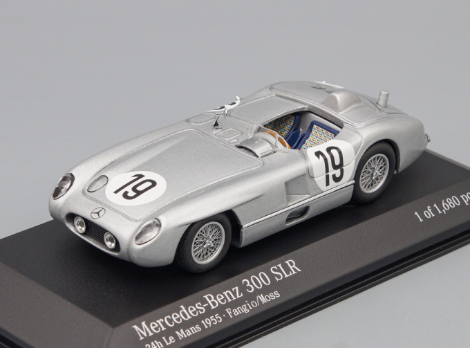 MERCEDES-BENZ 300 SLR Le Mans J.M.Fangio #19 (1955), silver