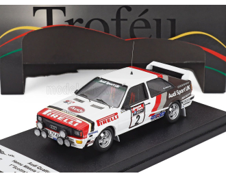 AUDI Quattro (night Version) N 2 Winner Rally Scottish (1982) Hannu Mikkola - Arne Hertz, White Red