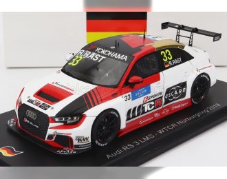 AUDI A3 Rs3 Lms N33 Wtcr Nurburgring (2018) R.Rast, White Red Black