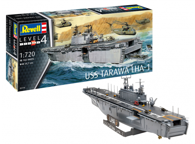 Сборная модель Assault Ship USS Tarawa LHA-1