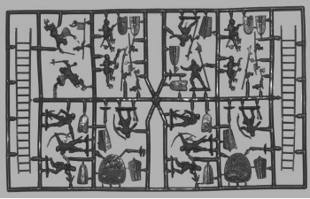 Сборная модель Французские рыцари с осадными лестницами, IV век