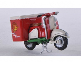 ZUNDAPP Bella with side car Ginos pizza, red