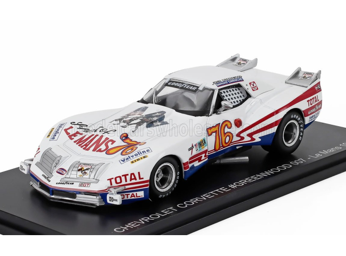 CHEVROLET Corvette Stingray 7.0l V8 Coupe Team Imsa Camel №76 24h Le Mans (1976) John Greenwood - Bernard Darniche, White