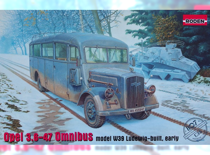 Сборная модель Немецкий автобус Opel Blitz Omnibus (model W.39 Ludewig-built)