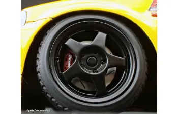 HONDA Civic (EK9) Type R *carbon bonnet* Initial D, yellow