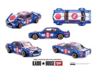 NISSAN Skyline 2000GT-R (KPGC10) Kaido Works V3 (1969), blue/red/white 