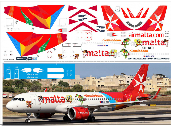 Декаль на 320 NEO MALTA Disney