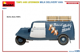 Сборная модель TEMPO A400 Lieferwagen 3-wheels Milk Delivery Van 1962