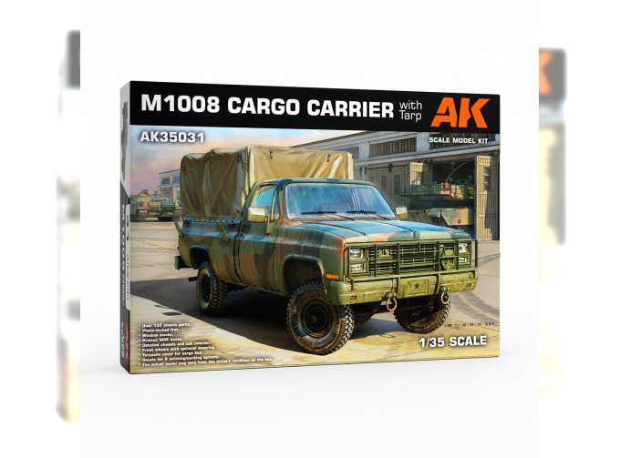 Сборная модель Грузовой автомобиль M1008 с брезентом / M1008 CARGO CARRIER with Tarp