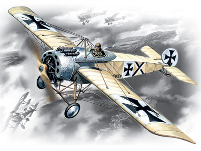 Сборная модель Фokkeр E-IV