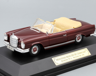 MERCEDES-BENZ 220SE W111 cabrio (открытый верх), бордовый