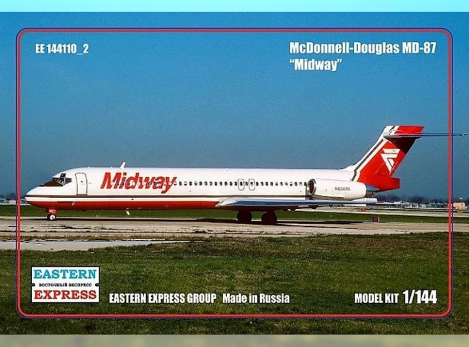 Сборная модель Пассажирский самолет McDonnell Douglas MD-87 (Midway)