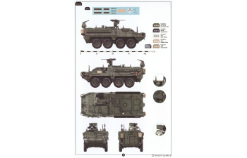 Сборная модель командирская машина M1130 Stryker CV и CV-TACP (1+1)