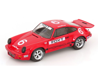 PORSCHE 911 Rs 3.0 Coupe №6 Iroc Daytona (1974) Anthony Joseph Foyt, Red