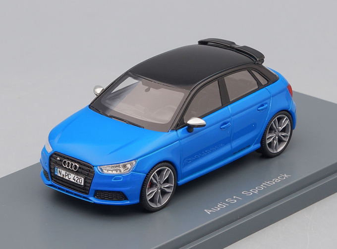 AUDI S1 Sportback 5-dr (2014), blue / black