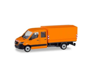 MERCEDES-BENZ Sprinter 18 with Double Cabin and Hood, orange