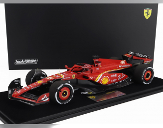 FERRARI F1 Sf-24 Team Scuderia Ferrari №16 3rd Saudi Arabia Gp (2024) Charles Leclerc - Con Vetrina - With Showcase, Red Black